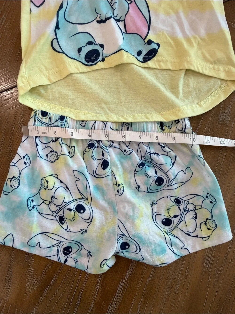 Disney Yellow & Blue Stitch Pajama Set